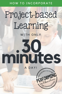 project-based learning in 30 minutes or less