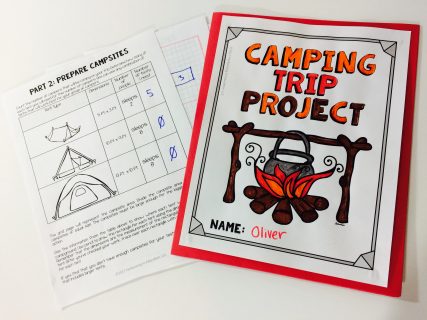 Project based learning for 3rd grade: camping trip