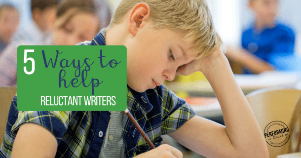 5 Ways to help reluctant writers | If you have students that struggle to write, read this post!