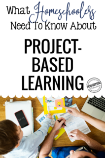 What Homeschooler's Need To Know About Project Based Learning (PBL) from the perspective of a classroom teacher working with homeschoolers.