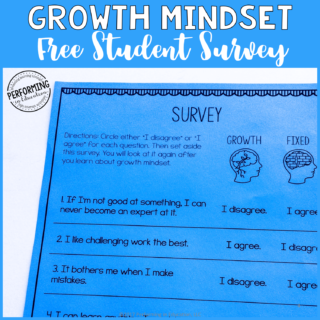 Growth Mindset Free Student Survey