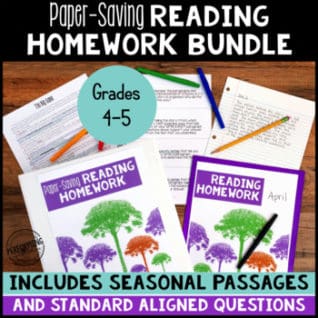 Reading Homework Paper Writing About Reading: Incorporate More Writing in Your Reading Block!