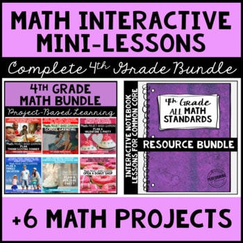 The ULTIMATE 4th Grade Common Core Math Bundle – Interactive Notebooks + PBL