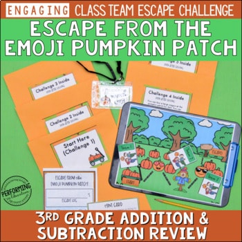 Halloween Escape Room | 3rd Grade Halloween Math Activity | Math Review