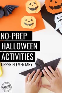 No-Prep Halloween Activities for Upper Elementary