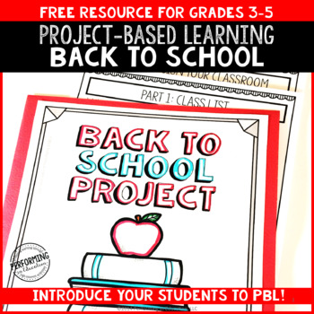 Back to School Math: Project Based Learning 3rd 4th 5th 6th