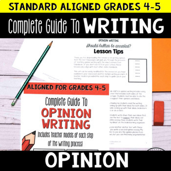 Opinion Writing 4th and 5th Grade | Graphic Organizers & Reasons and Evidence