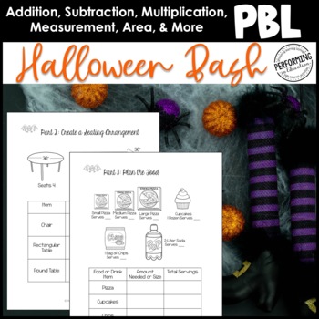 Halloween Math Project Based Learning: Plan a Halloween Party