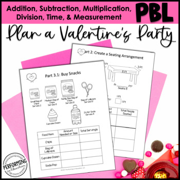 Valentine’s Day Math Project-based Learning: 3rd Grade Edition