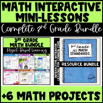The ULTIMATE 3rd Grade Common Core Math Bundle – Interactive Notebooks + PBL