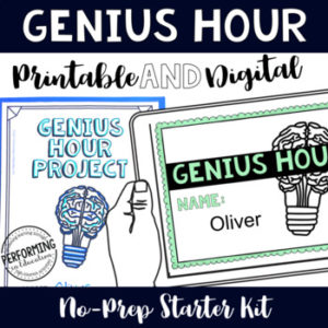 Genius Hour Printable & Google Classroom 3rd-6th | Full Resource