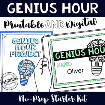 Genius Hour Printable & Google Classroom 3rd-6th | Full Resource