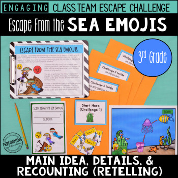Main Idea Test Prep 3rd Grade Escape Room | Breakout Game