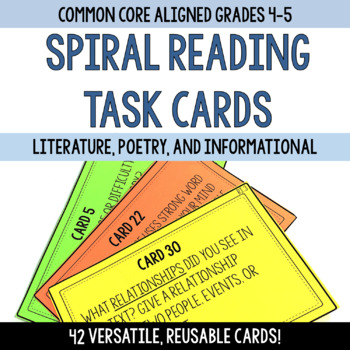 Spiral Reading Task Cards