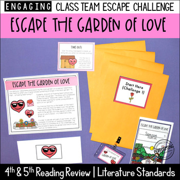 Valentine’s Day Reading Escape Room | 4th & 5th Grade Literature Game