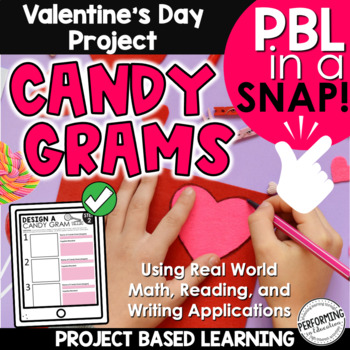 Valentine’s Day Project Based Learning | Math, Writing | Print + Google