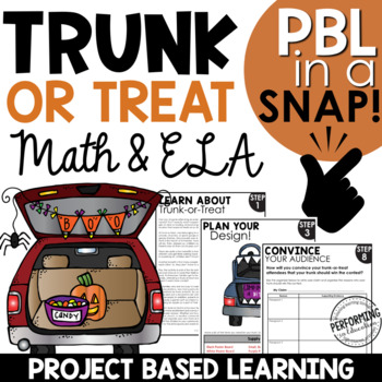 Halloween Project Based Learning | Trunk or Treat Math, Reading, and Writing