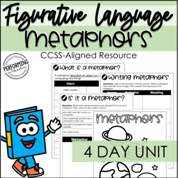 Figurative Language Metaphors Unit | Printable Worksheets