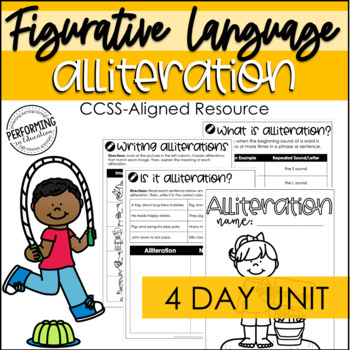 Figurative Language Alliteration Unit | Printable Worksheets