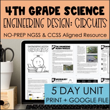 Convert Energy | Circuits | Engineering | 4th Grade | Print + Google | 4-PS3-4