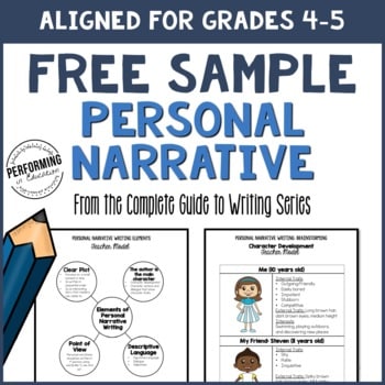 Personal Narrative Writing Sample Grades 4-5 (From the Complete Guide Resource)