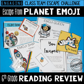 6th Grade Reading Review Game | ELA Test Prep Game Escape Room