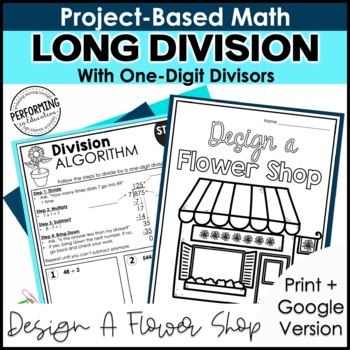 Math Project-Based Learning: Long Division One-Digit Divisors | 4th Grade Math