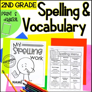 Spelling & Vocabulary Activities | Spelling Lists | Word Work | 2nd Grade