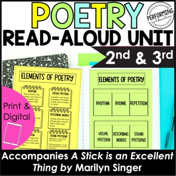 Poetry Read-Aloud Unit | Use With Book A Stick is an Excellent Thing | 2nd-3rd