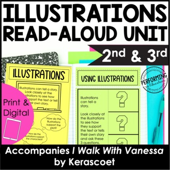Illustrations Read-Aloud Unit | Use With Book I Walk With Vanessa | 2nd-3rd