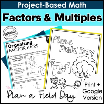 Math Project-Based Learning: Factors & Multiples, Prime & Composite | 4th Grade