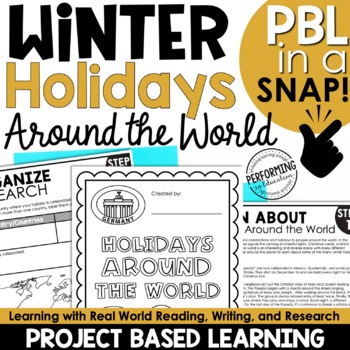 Holidays Around the World Project-Based Learning | December Christmas Research
