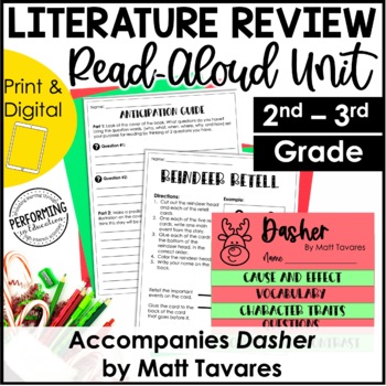 Christmas & December Read-Aloud Unit | Use With Book Dasher | 2nd-3rd Grade