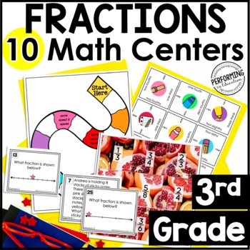 3rd Grade Math Centers | 10 Fraction Centers | Fractions on a Number Line