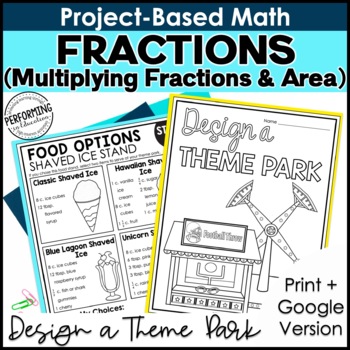 Math Project-Based Learning: Multiplying Fractions & Area | 5th Grade