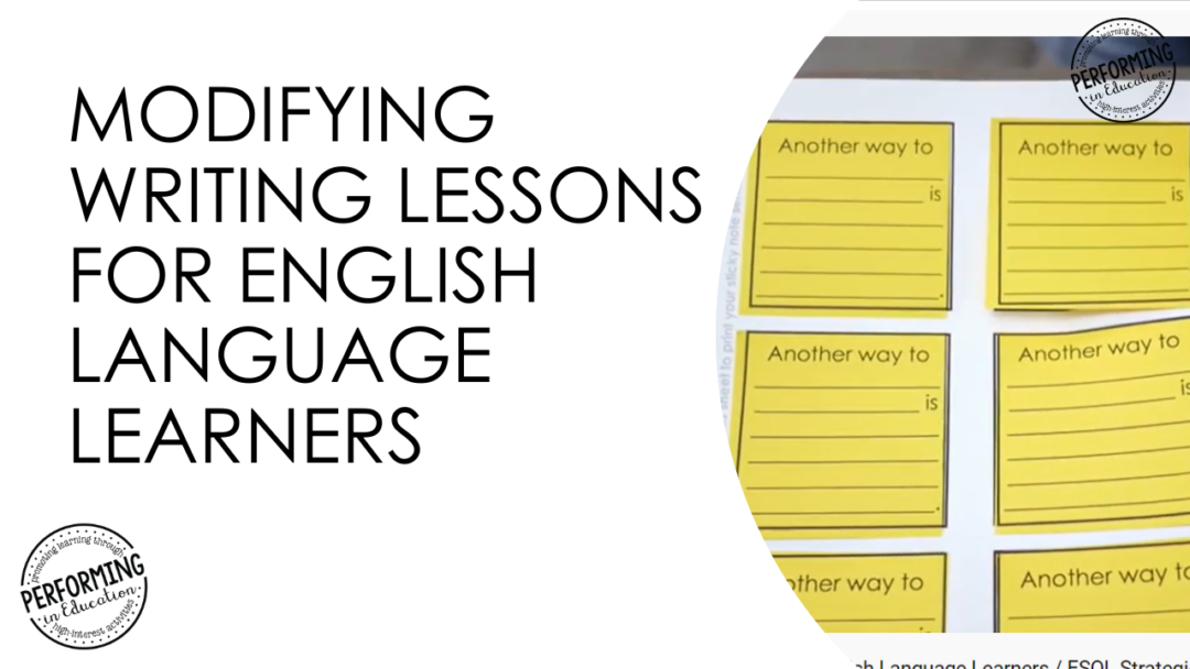 writing lessons for english language learners