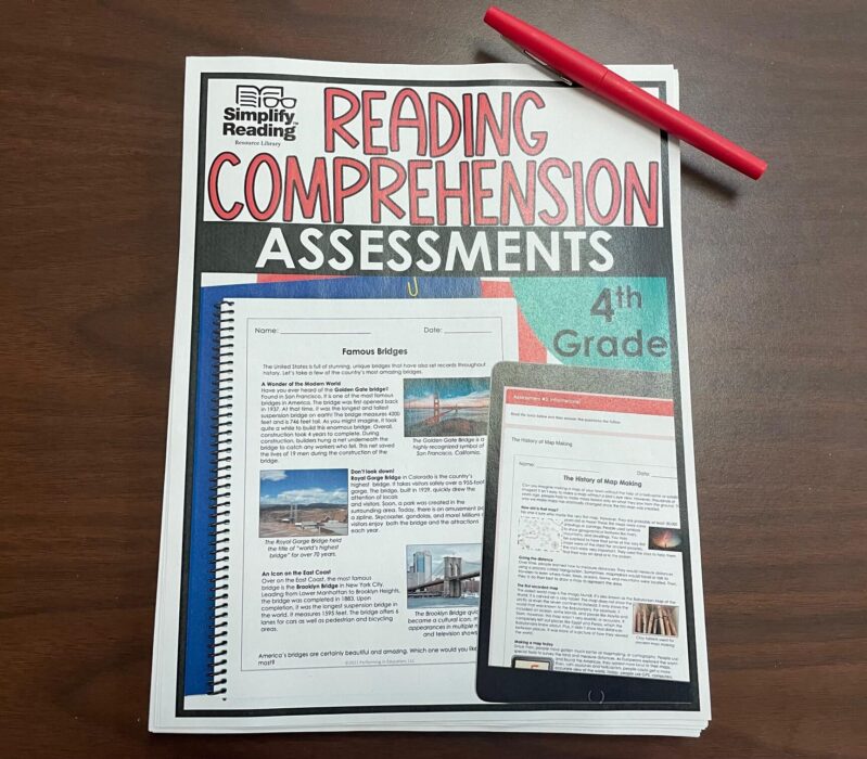 reading comprehension pre-assessment